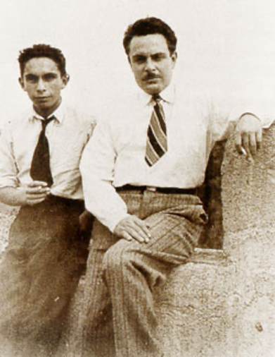 (José y Fermín Revueltas a inicios de la década de 1930)